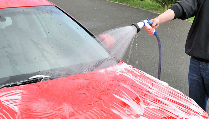 wash and wax a car